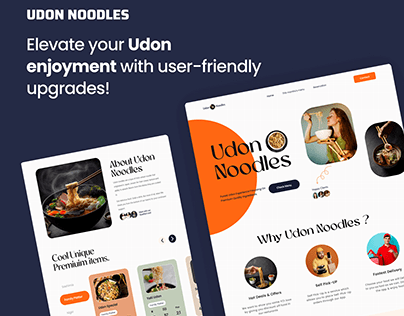 Udon Noodles - Landing Page Design