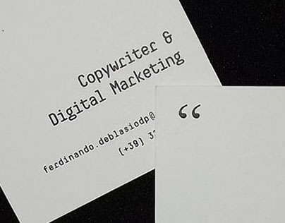 Copywriter Business Card