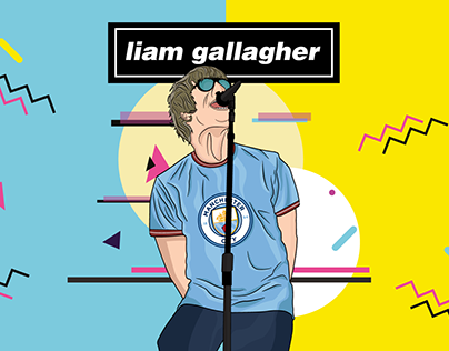 Liam Gallagher illustration tribute