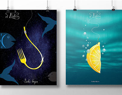 Posters for a Fish restaurant - "El Tintero"