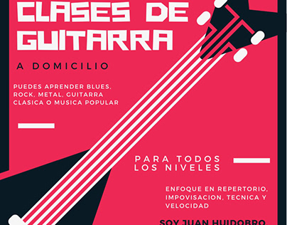 Afiches Clases de Guitarra
