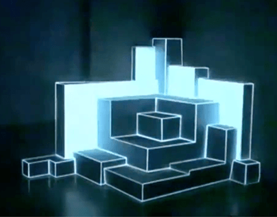 Projection Mapping Public Library sculpture