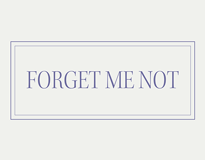 Project thumbnail - Forget Me Not: Space Between Remembering and Forgetting
