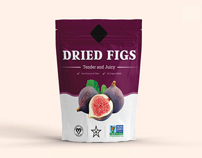 Dried Figs Label Packaging