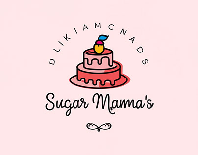Cake Logo, minimal logo , logo Design