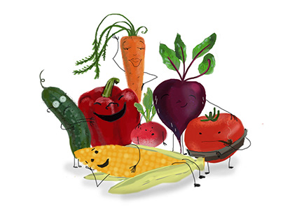 Vegetable Family - Illustration