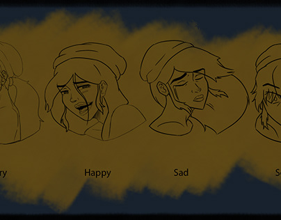 (Assignment) Character Design Rapunzel Expression
