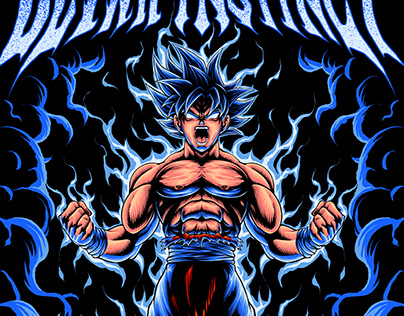 Goku ultra instinct tshirt illustration for sale