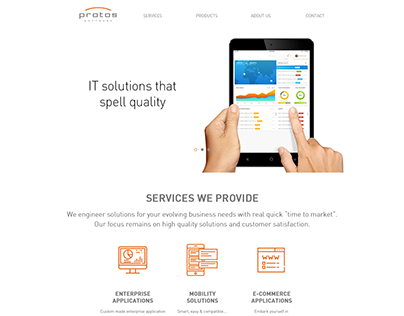 Protos Software Website Design