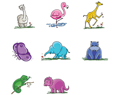 Animal Illustrations for the Math Circus