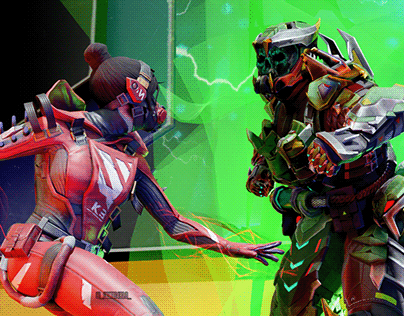 Wraith and Caustic Wallpaper 2023 / Apex Legends