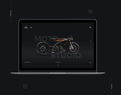 Website for Motorcycle Studio