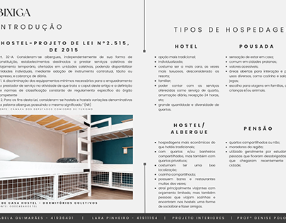 Projeto Interiores - Hostel Bixiga