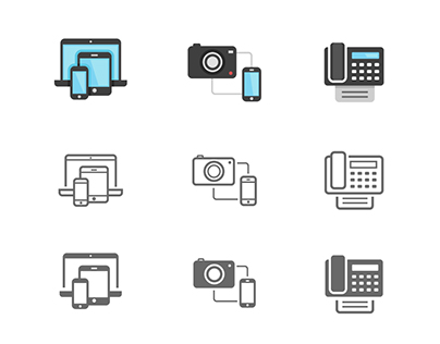 POPICON: 131 Technology & Telecommunication Icons