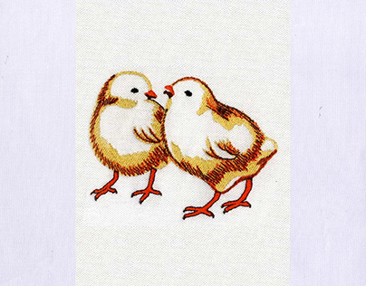 Vibrant Chicks Digital Embroidery Design