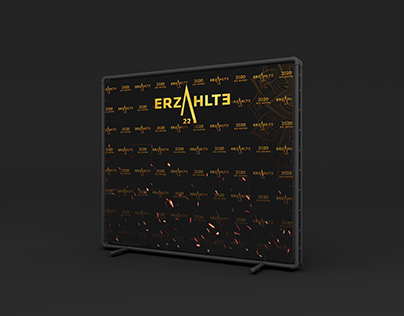 Backdrop Design for Batch Party " ERZAHLTE 22 "