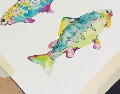 Watercolor fishy
