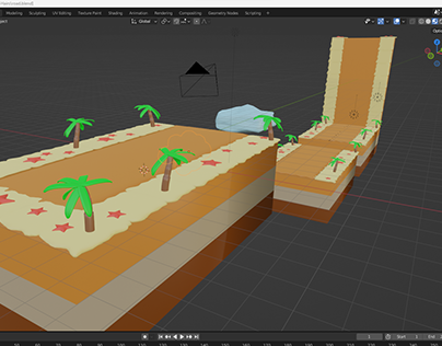 3D Game Environment In Blender For Unity Game