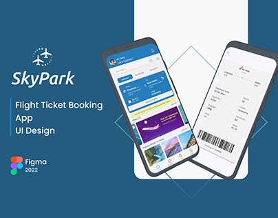 SkyPark | Flight Ticket Booking App | UI Design