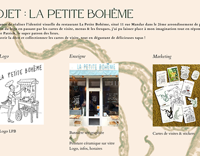 PROJET La Petite Bohème - restaurant