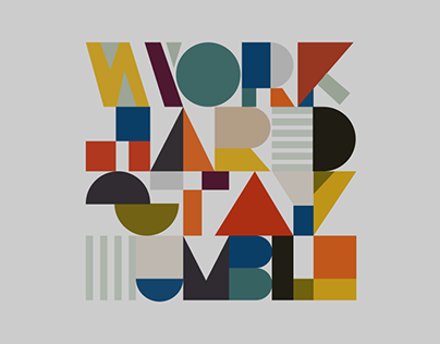 Typograph: Work Hard Stay Humble
