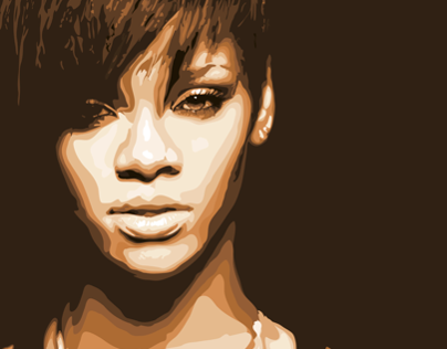 Rihanna - Vector Illustration & Time Lapse Video