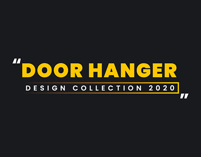 Door hanger design collection