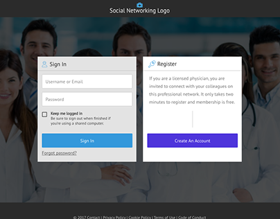 Doctors Social Networking UX (Wireframes)