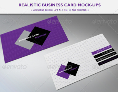 Realistic Business Card Mock-Ups