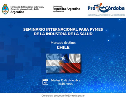 Diseños varios para la Embajada de Argentina Chile