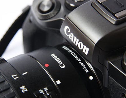 Close-up of a Canon DSLR