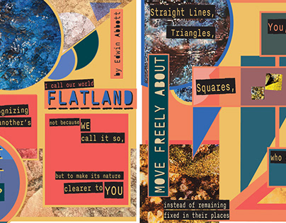 Flatland by Edwin Abott - Type/Layout Design