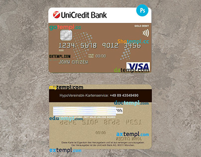 Germany UniCredit Bank VISA Credit Card