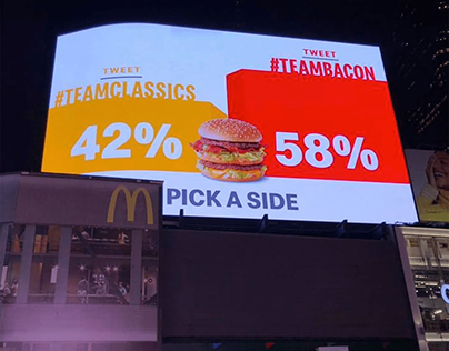 McDonalds Bacon Poll in Times Square