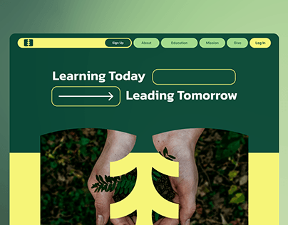 Earth Education - Landing Page Design