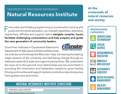Natural Resources Institute Overview Guide