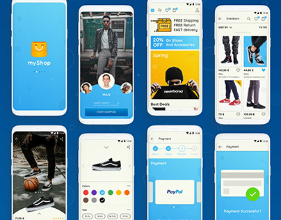 myShop, an e-commerce app