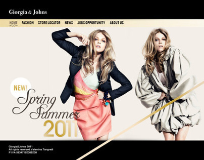 Giorgia&Johns // Website