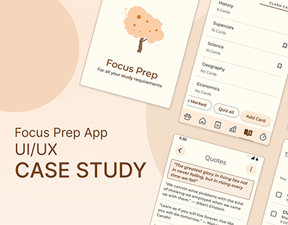 Focus Prep App - Product Design Case Study
