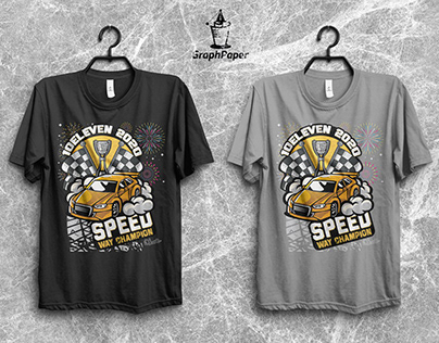 Speed Way Champion T-Shirt Design