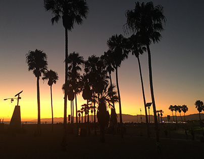 VENICE BEACH CALIFORNIA SUNSET