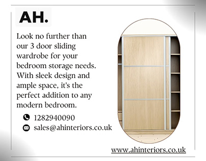 Look no further than our 3 door sliding wardrobe