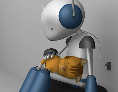 Robot and Kitty