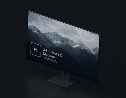All In One PC Mockup