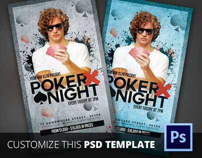 Poker Night Flyer Template