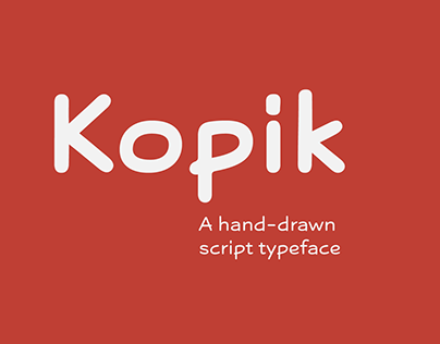 Kopik - Hand-Drawn Script Typeface
