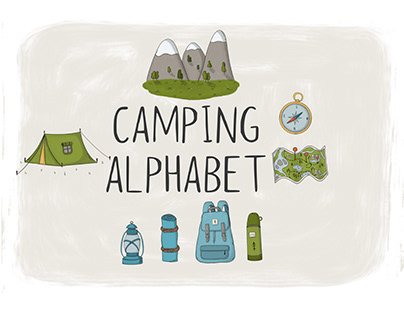 Camping English Alphabet
