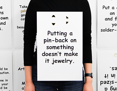 14 Posters and a Ring: A Manifesto for Dumb Jewelry