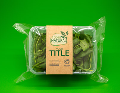 package of spinach grown - Free Mockup