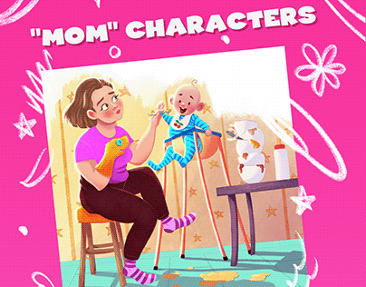 "Mom" characters
